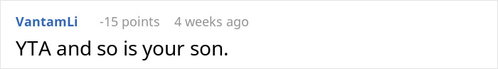 Comment expressing disapproval in drama about dad supporting son, not interested in family friend's daughter. Comment expressing disapproval in drama about dad supporting son, not interested in family friend's daughter.