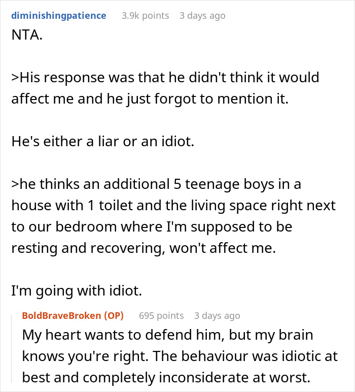 Woman Forced Out Of Her Home After Partner's Last-Minute Sleepover Plans Wreck Surgery Recovery Woman Forced Out Of Her Home After Partner's Last-Minute Sleepover Plans Wreck Surgery Recovery
