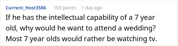 “AITA For Not Wanting My Disabled Cousin At My Wedding?” “AITA For Not Wanting My Disabled Cousin At My Wedding?”