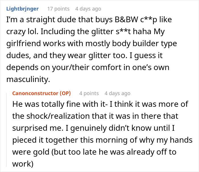 Woman Accidentally Covers Her Situationship In Glitter, It Helps Her Realize He’s Her Boyfriend Woman Accidentally Covers Her Situationship In Glitter, It Helps Her Realize He’s Her Boyfriend
