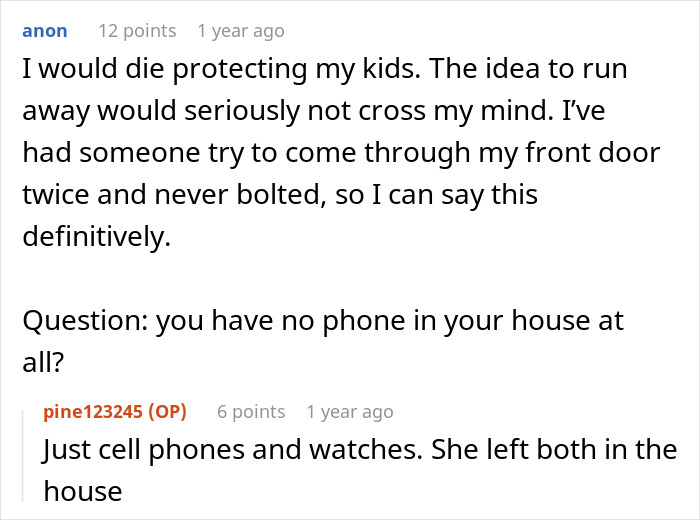 Text conversation about a wife leaving the house in a panic, leaving behind phones and their twins. Text conversation about a wife leaving the house in a panic, leaving behind phones and their twins.