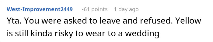 “Incredibly Embarrassed”: Woman’s Dress Changes Color At The Wedding, Is Told To Get Out “Incredibly Embarrassed”: Woman’s Dress Changes Color At The Wedding, Is Told To Get Out