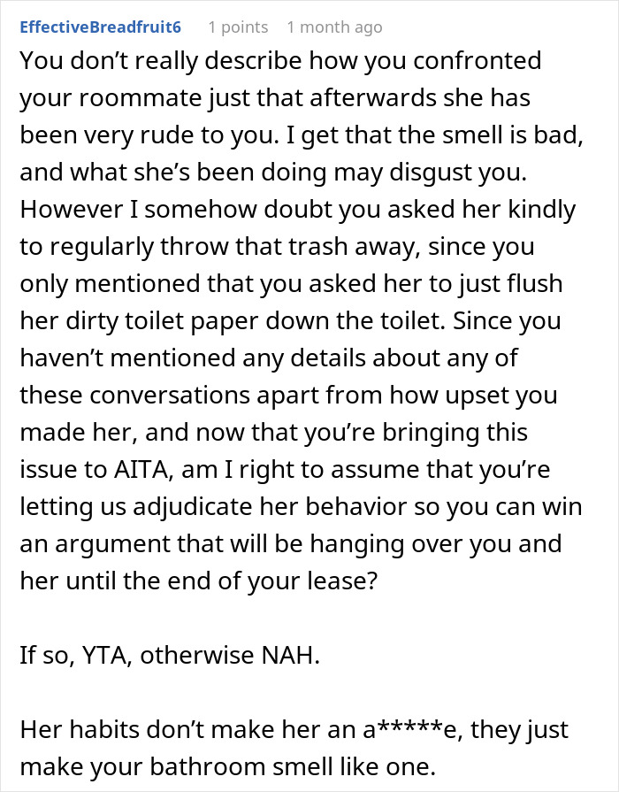 Woman Discovers Roommate’s “Gross” Habit, Gets Accused Of Disrespecting Her Culture Woman Discovers Roommate’s “Gross” Habit, Gets Accused Of Disrespecting Her Culture