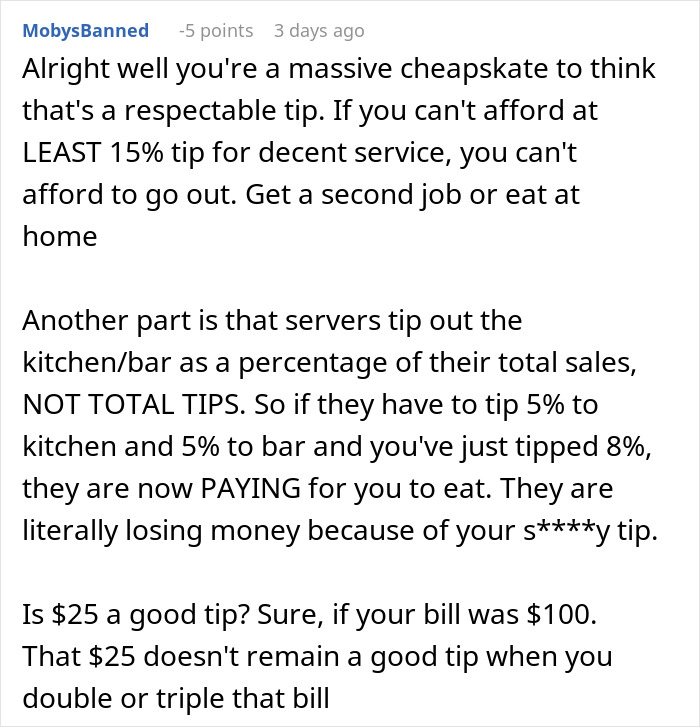 Diner Starts Debate After Waiter Rejects $25 Tip: “Tipping Culture Has Gotten Out Of Hand” Diner Starts Debate After Waiter Rejects $25 Tip: “Tipping Culture Has Gotten Out Of Hand”
