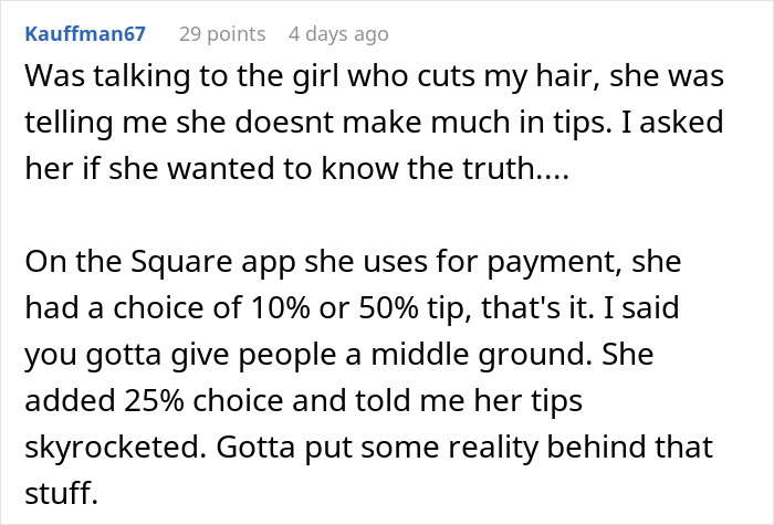 Diner Starts Debate After Waiter Rejects $25 Tip: “Tipping Culture Has Gotten Out Of Hand” Diner Starts Debate After Waiter Rejects $25 Tip: “Tipping Culture Has Gotten Out Of Hand”
