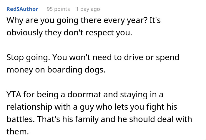 Text conversation discussing family holidays and relationship dynamics. Text conversation discussing family holidays and relationship dynamics.