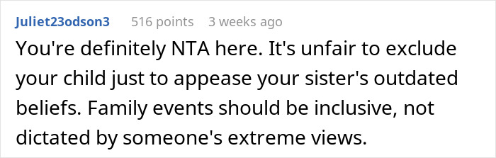 Mom Refuses To Accommodate Anti-Vax Sister’s Kids By Excluding Her Own “Sick” Son From Wedding Mom Refuses To Accommodate Anti-Vax Sister’s Kids By Excluding Her Own “Sick” Son From Wedding