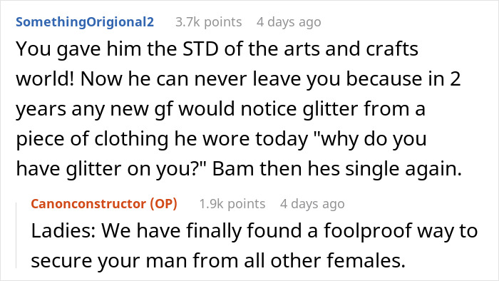 Woman Accidentally Covers Her Situationship In Glitter, It Helps Her Realize He’s Her Boyfriend Woman Accidentally Covers Her Situationship In Glitter, It Helps Her Realize He’s Her Boyfriend