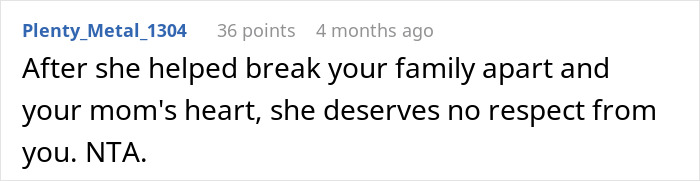 Teen Finally Explodes At Dad’s Mistress Turned Wife For Forcing Him To Join Her “Happy” Family Teen Finally Explodes At Dad’s Mistress Turned Wife For Forcing Him To Join Her “Happy” Family