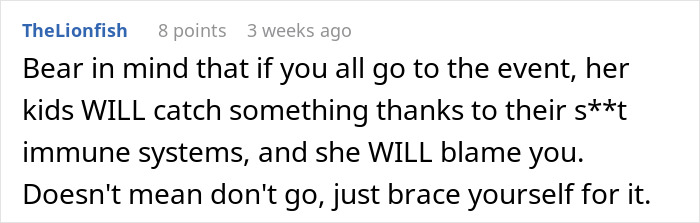 Mom Refuses To Accommodate Anti-Vax Sister’s Kids By Excluding Her Own “Sick” Son From Wedding Mom Refuses To Accommodate Anti-Vax Sister’s Kids By Excluding Her Own “Sick” Son From Wedding