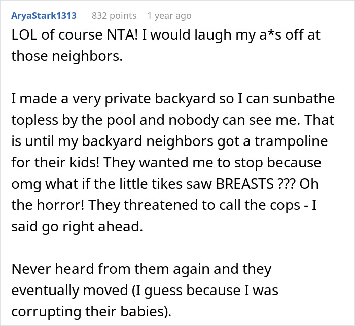 Husband Laughs After Neighbor Asks His Pregnant Wife To Cover Up While Swimming In Her Own Pool Husband Laughs After Neighbor Asks His Pregnant Wife To Cover Up While Swimming In Her Own Pool