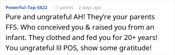 Son Refuses To Let Parents Move In, They're Furious: "Family Should Support Each Other" Son Refuses To Let Parents Move In, They're Furious: "Family Should Support Each Other"