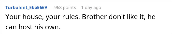 Reddit comment on Thanksgiving guest list dispute. Reddit comment on Thanksgiving guest list dispute.