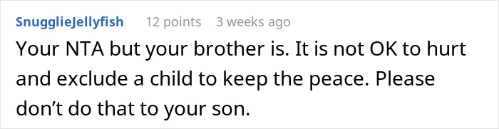 Mom Refuses To Accommodate Anti-Vax Sister’s Kids By Excluding Her Own “Sick” Son From Wedding Mom Refuses To Accommodate Anti-Vax Sister’s Kids By Excluding Her Own “Sick” Son From Wedding