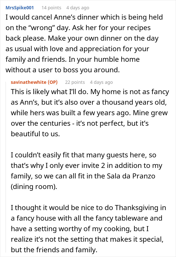 Woman Balks Out Of Thanksgiving After Friend’s Demands Turn “Toxic And Manipulative” Woman Balks Out Of Thanksgiving After Friend’s Demands Turn “Toxic And Manipulative”