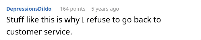 Comment expressing frustration about customer service experience. Comment expressing frustration about customer service experience.