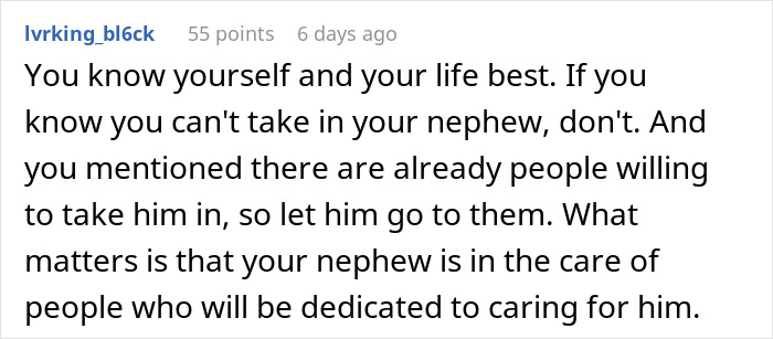 Woman Rejects Dying Parents’ Plea To Adopt Nephew: “Huge Relief That I Don't Have Kids” Woman Rejects Dying Parents’ Plea To Adopt Nephew: “Huge Relief That I Don't Have Kids”