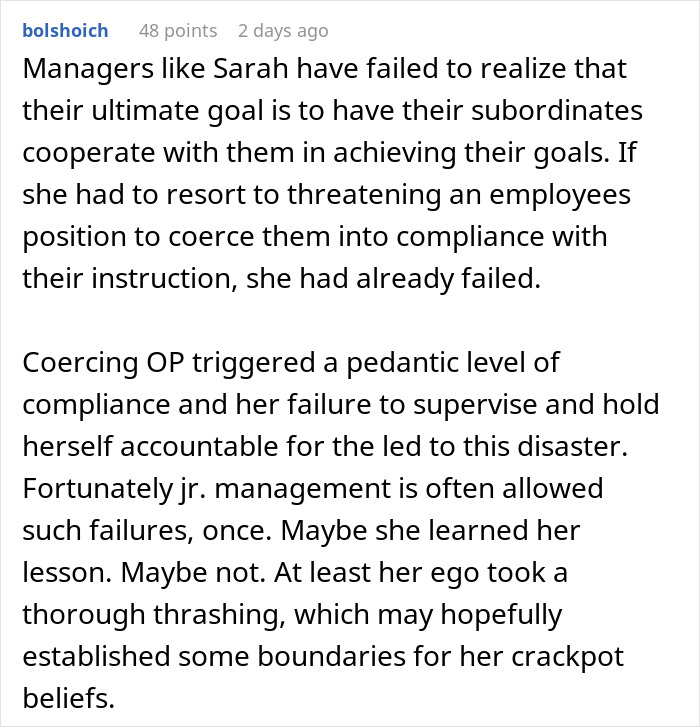 “Some Tasks Shouldn’t Be Rushed”: Employee Embarrasses Boss By Doing Exactly What She Asked For “Some Tasks Shouldn’t Be Rushed”: Employee Embarrasses Boss By Doing Exactly What She Asked For