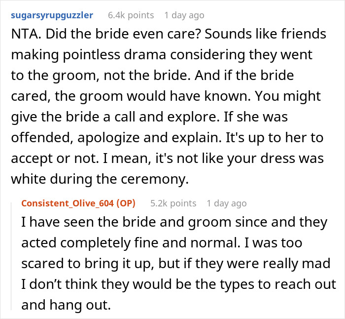 “Incredibly Embarrassed”: Woman’s Dress Changes Color At The Wedding, Is Told To Get Out “Incredibly Embarrassed”: Woman’s Dress Changes Color At The Wedding, Is Told To Get Out