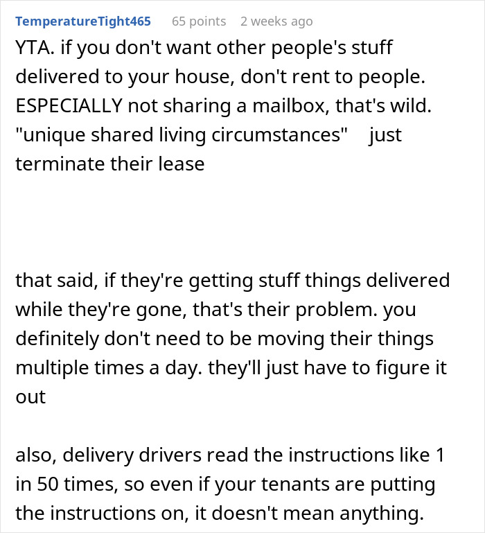 Text message discussing shared living issues between a landlady and shopaholic tenants. Text message discussing shared living issues between a landlady and shopaholic tenants.