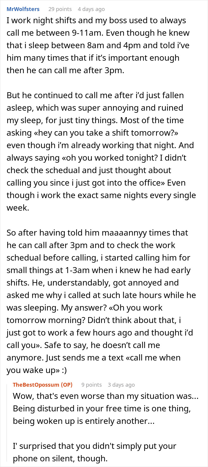 “I Know That It's Your Day Off, But”: Employee Teaches Boss To Never Bother Them On Days Off “I Know That It's Your Day Off, But”: Employee Teaches Boss To Never Bother Them On Days Off