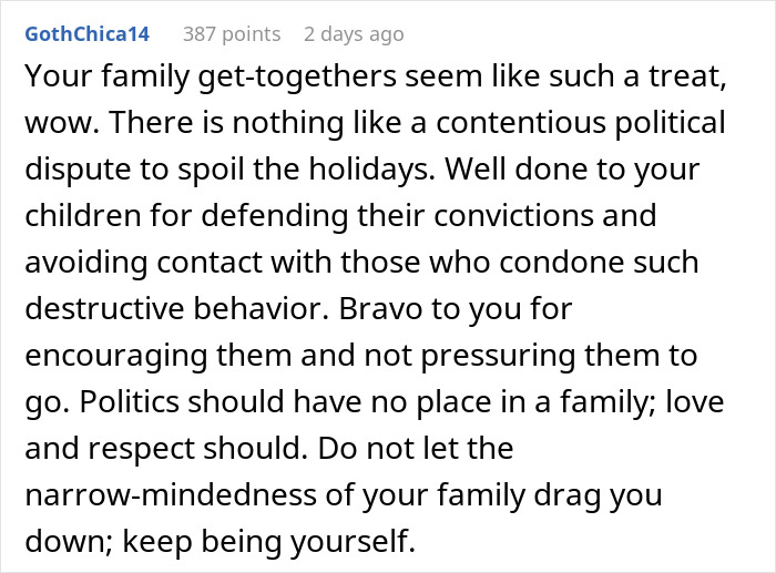 Grandparents Pressure Son To Cut Kids Off Until They Come To Family Events After Election Grandparents Pressure Son To Cut Kids Off Until They Come To Family Events After Election