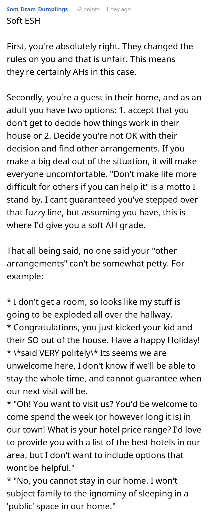 Commentary on family holiday dynamics, focusing on a couple's air mattress experiences. Commentary on family holiday dynamics, focusing on a couple's air mattress experiences.