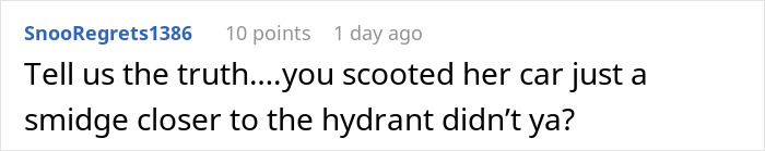 Comment on a Reddit post about neighbor dispute involving a driveway. Comment on a Reddit post about neighbor dispute involving a driveway.