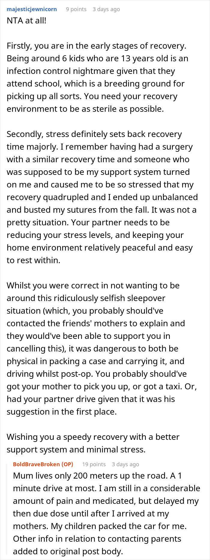 Woman Forced Out Of Her Home After Partner's Last-Minute Sleepover Plans Wreck Surgery Recovery Woman Forced Out Of Her Home After Partner's Last-Minute Sleepover Plans Wreck Surgery Recovery