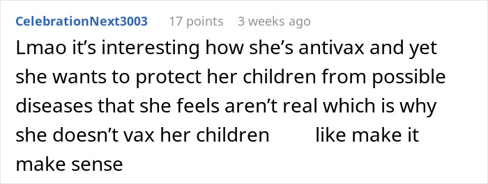 Mom Refuses To Accommodate Anti-Vax Sister’s Kids By Excluding Her Own “Sick” Son From Wedding Mom Refuses To Accommodate Anti-Vax Sister’s Kids By Excluding Her Own “Sick” Son From Wedding