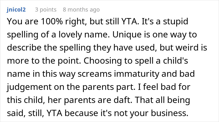“I Thought The Spelling Was A Joke”: Parents Angry After Friend Gets Honest About Their Baby’s Name “I Thought The Spelling Was A Joke”: Parents Angry After Friend Gets Honest About Their Baby’s Name
