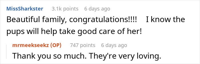 These Dogs Have Been Fawning From A Distance Over Couple’s Newborn Daughter These Dogs Have Been Fawning From A Distance Over Couple’s Newborn Daughter