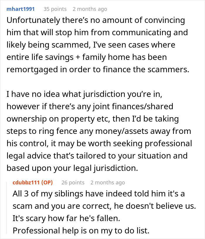 Reddit discussion on deepfake scam impacts, with users sharing experiences and advice about financial protection and legal steps. Reddit discussion on deepfake scam impacts, with users sharing experiences and advice about financial protection and legal steps.