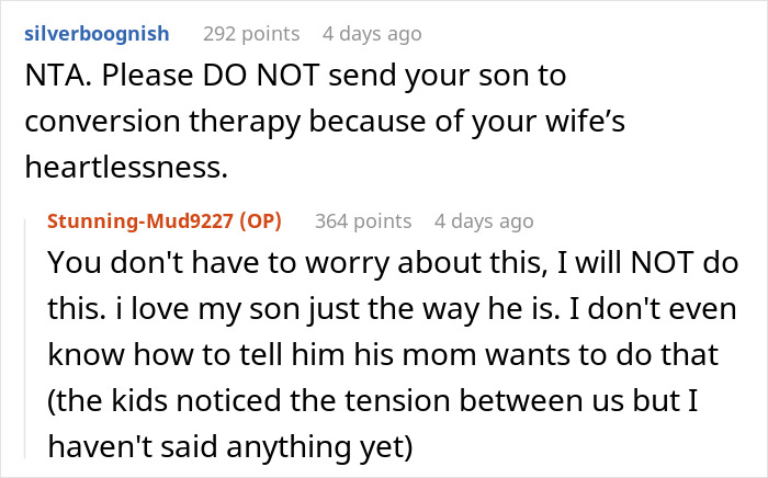 “I Want A Divorce ASAP”: Mom’s ‘Solution’ For Gay Son Stuns Husband, Violence Ensues “I Want A Divorce ASAP”: Mom’s ‘Solution’ For Gay Son Stuns Husband, Violence Ensues