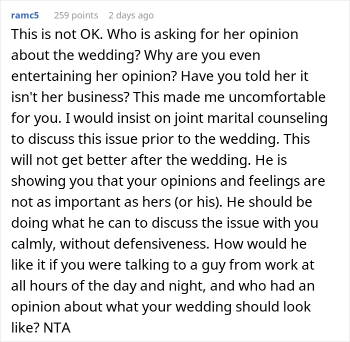 “I Wanted To Scream”: Bride Is Sick Of Fiancé’s “Work Wife” Interfering With Their Relationship “I Wanted To Scream”: Bride Is Sick Of Fiancé’s “Work Wife” Interfering With Their Relationship