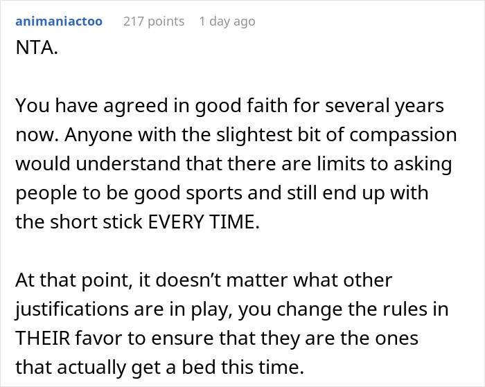 Text conversation about a couple ending up on an air mattress during family holidays, expressing frustration. Text conversation about a couple ending up on an air mattress during family holidays, expressing frustration.