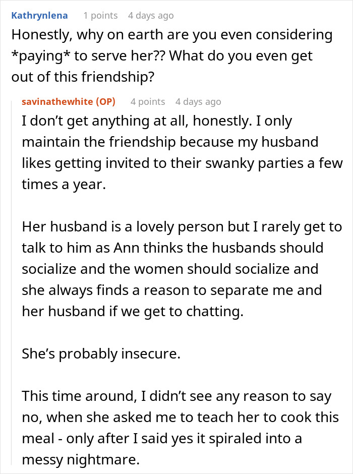 Woman Balks Out Of Thanksgiving After Friend’s Demands Turn “Toxic And Manipulative” Woman Balks Out Of Thanksgiving After Friend’s Demands Turn “Toxic And Manipulative”