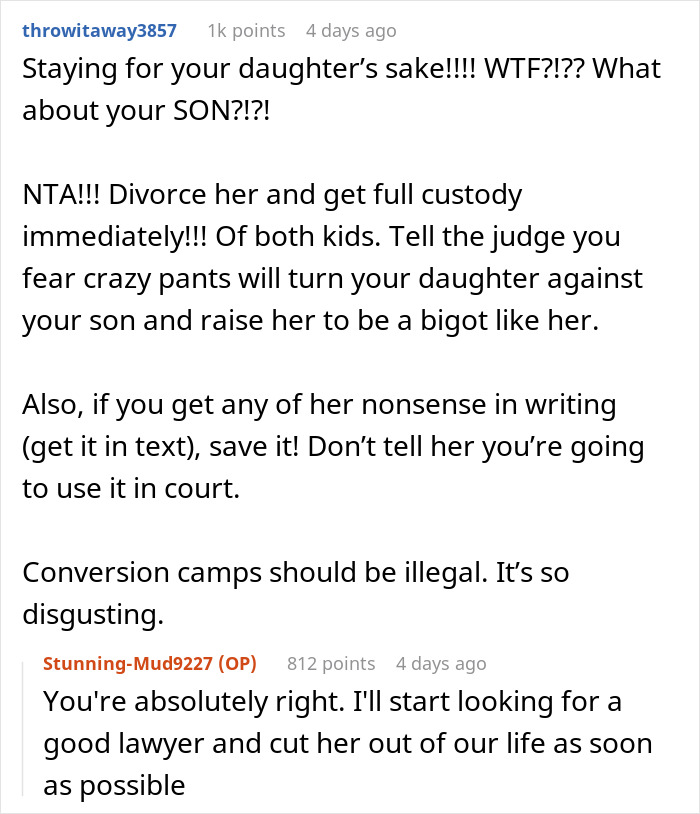 “I Want A Divorce ASAP”: Mom’s ‘Solution’ For Gay Son Stuns Husband, Violence Ensues “I Want A Divorce ASAP”: Mom’s ‘Solution’ For Gay Son Stuns Husband, Violence Ensues