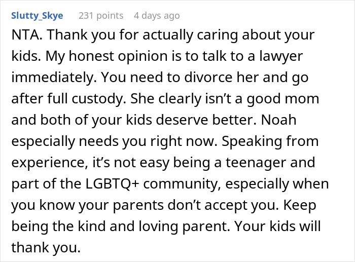 “I Want A Divorce ASAP”: Mom’s ‘Solution’ For Gay Son Stuns Husband, Violence Ensues “I Want A Divorce ASAP”: Mom’s ‘Solution’ For Gay Son Stuns Husband, Violence Ensues