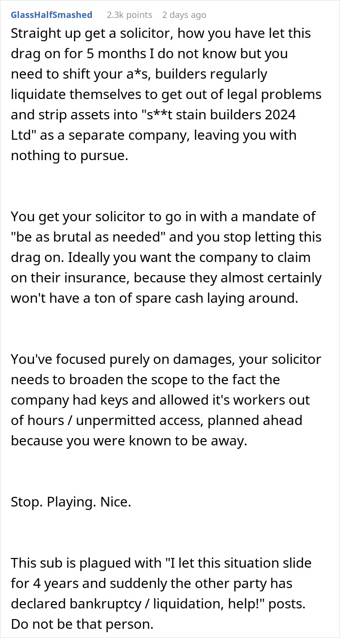 Contractors Drink Customer’s Expensive Wine And Have Party Fights In His Home While He’s Away Contractors Drink Customer’s Expensive Wine And Have Party Fights In His Home While He’s Away