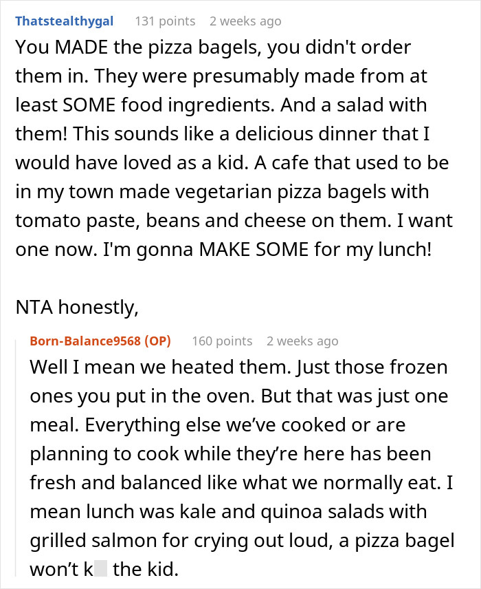 Folks Horrified By Mom Who Reacts Extremely After Her Kid Eats Pizza Bagels And Salad For Dinner Folks Horrified By Mom Who Reacts Extremely After Her Kid Eats Pizza Bagels And Salad For Dinner