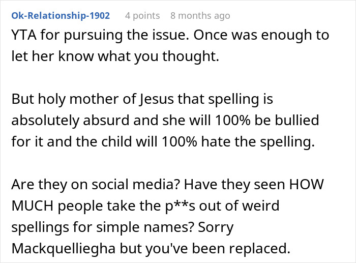 “I Thought The Spelling Was A Joke”: Parents Angry After Friend Gets Honest About Their Baby’s Name “I Thought The Spelling Was A Joke”: Parents Angry After Friend Gets Honest About Their Baby’s Name