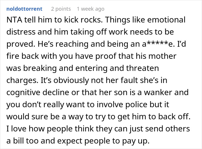 Online comment discussing legal and emotional aspects of a dog's response to a house intruder. Online comment discussing legal and emotional aspects of a dog's response to a house intruder.