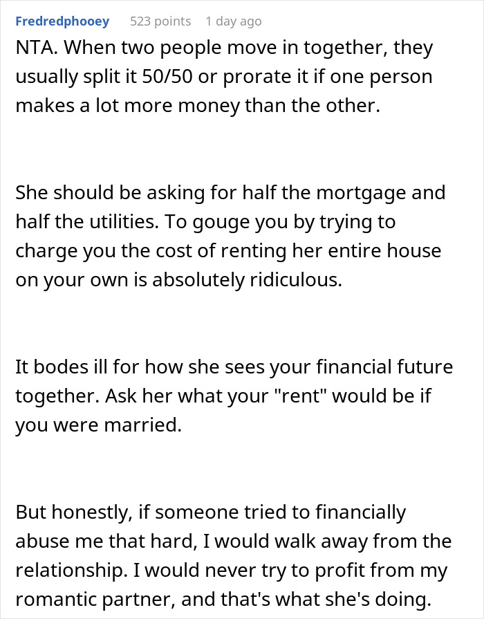 Man Draws The Line At Girlfriend's Insane Rent Request: “She Says I’m Just Making Excuses” Man Draws The Line At Girlfriend's Insane Rent Request: “She Says I’m Just Making Excuses”