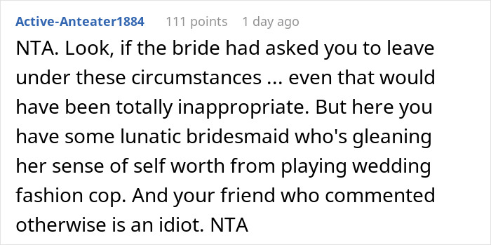 “Incredibly Embarrassed”: Woman’s Dress Changes Color At The Wedding, Is Told To Get Out “Incredibly Embarrassed”: Woman’s Dress Changes Color At The Wedding, Is Told To Get Out
