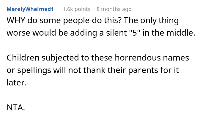 “I Thought The Spelling Was A Joke”: Parents Angry After Friend Gets Honest About Their Baby’s Name “I Thought The Spelling Was A Joke”: Parents Angry After Friend Gets Honest About Their Baby’s Name