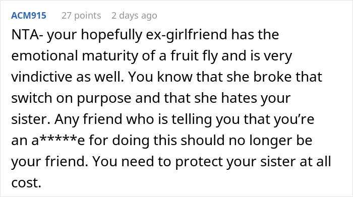Person Confused Why GF Is So Upset He Took In His 11YO Sister, Kicks Her Out To Avoid More Drama Person Confused Why GF Is So Upset He Took In His 11YO Sister, Kicks Her Out To Avoid More Drama