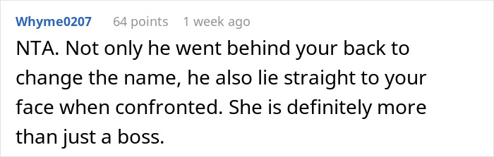 Woman Plans To Divorce Husband For Changing Their Son’s Name Behind Her Back Woman Plans To Divorce Husband For Changing Their Son’s Name Behind Her Back