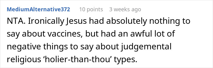 Mom Refuses To Accommodate Anti-Vax Sister’s Kids By Excluding Her Own “Sick” Son From Wedding Mom Refuses To Accommodate Anti-Vax Sister’s Kids By Excluding Her Own “Sick” Son From Wedding