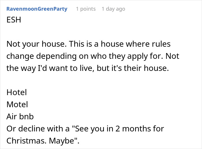 Text exchange discussing couple stuck on air mattress during family holidays. Text exchange discussing couple stuck on air mattress during family holidays.